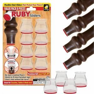 Ruby Sliders As Seen On TV Chair Covers Protect Hardwood Tile Floors Scratching